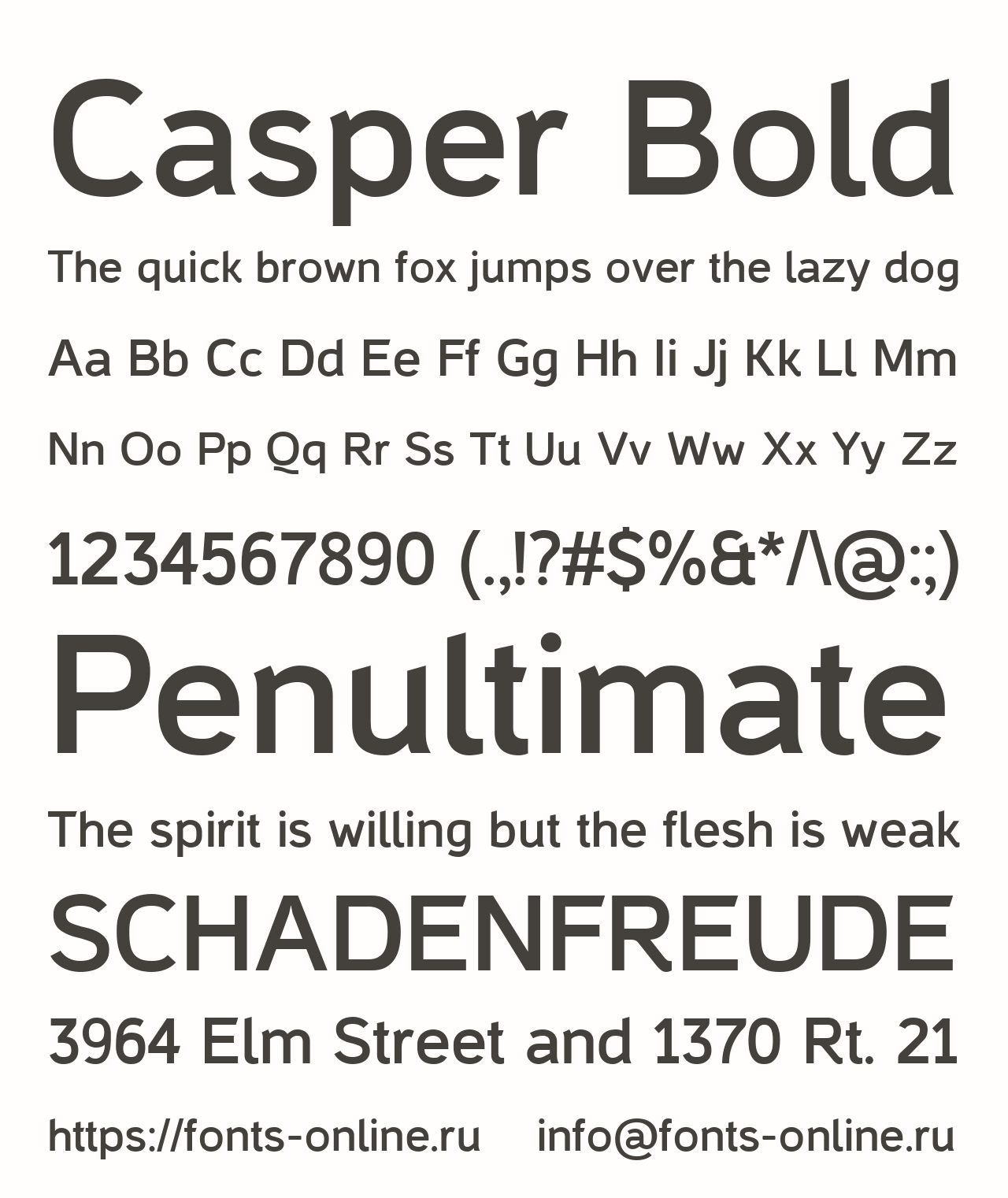 Casper Bold Free Font Download